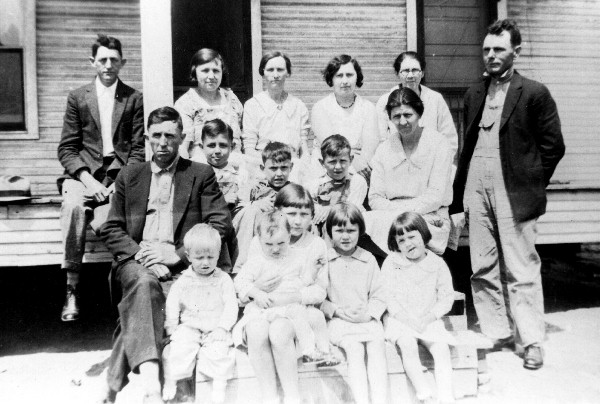 Family on Luther's Porch